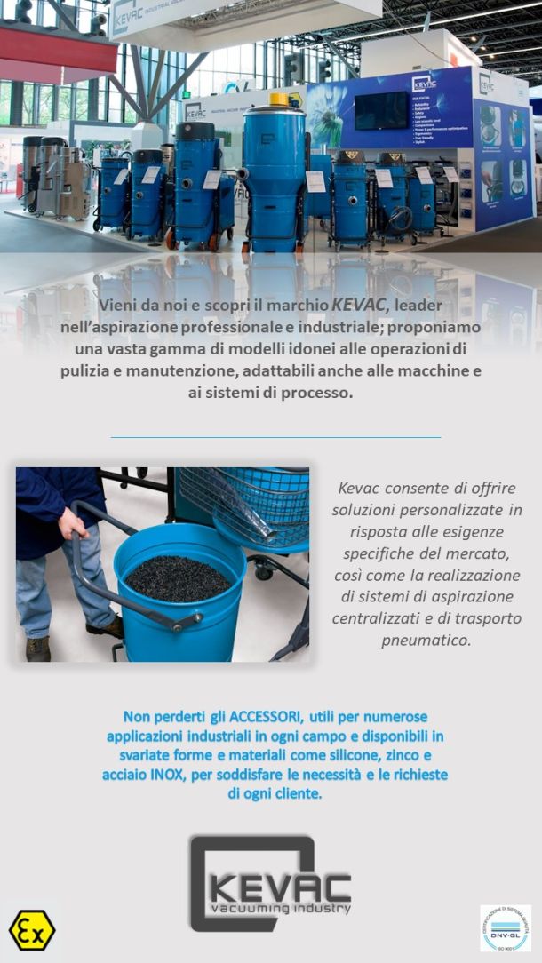 KEVAC: soluzioni professionali per l’aspirazione industriale