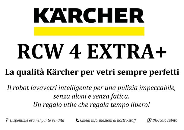 ROBOT LAVAVETRI KARCHER RCW 4 EXTRA +